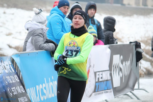 St. sierż. Anna Ficner podczas biegu