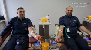 Tarnogórscy policjanci honorowo oddali krew