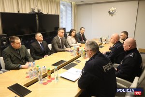 delegacja z Mołdawii z wizytą w KGP