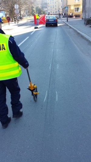 miejsce, w którym doszło do śmiertelnego potrącenia kobiety