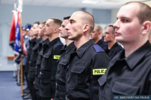 Uroczyste ślubowanie nowych policjantów w Kielcach