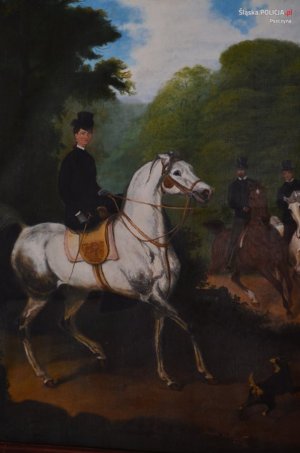 obraz pszczyńskiego dzielnicowego - Dawida Pryga