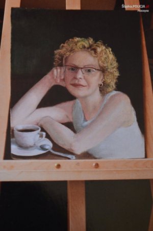 obraz pszczyńskiego dzielnicowego - Dawida Pryga