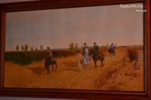 obraz pszczyńskiego dzielnicowego - Dawida Pryga