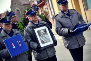 Uroczystości pogrzebowe mł. insp. Piotra Tomkiewicza Komendanta Komisariatu Policji w Szprotawie, który zginął w wypadku