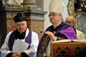 Uroczystości pogrzebowe mł. insp. Piotra Tomkiewicza Komendanta Komisariatu Policji w Szprotawie, który zginął w wypadku