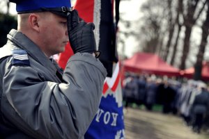 Uroczystości pogrzebowe mł. insp. Piotra Tomkiewicza Komendanta Komisariatu Policji w Szprotawie, który zginął w wypadku