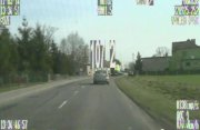 Niebezpieczną jazdę przerwał policyjny videorejestrator
