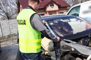 policjant wykonuje czynności