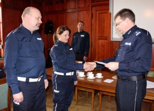 Szef zachodniopomorskiego garnizonu nagrodził swoich policjantów