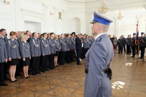 uroczystość wręczenia nagród dla policjantów