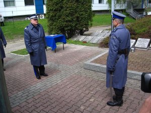 Obchody 77. rocznicy Zbrodni Katyńskiej przed Grobem Policjanta Polskiego