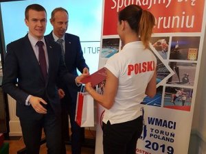 Gratulacje dla policjantki - medalistki od Ministra Sportu i Turystyki