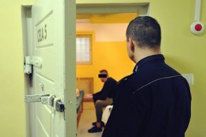 zatrzymany w policyjnej celi