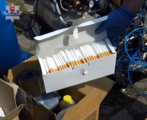 zabezpieczone nielegalne papierosy