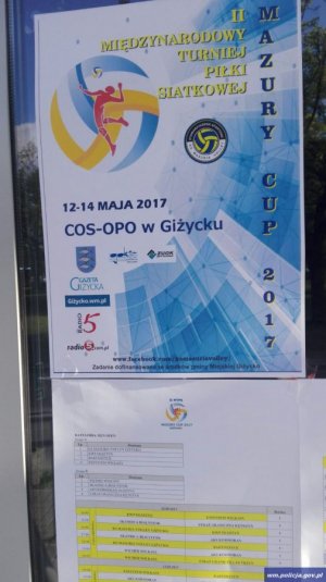 Drużyna siatkarzy KWP w Olsztynie
