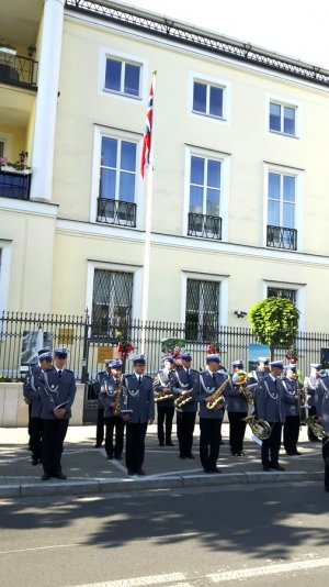 Orkiestra Reprezentacyjna Policji na Święcie Narodowym Norwegów