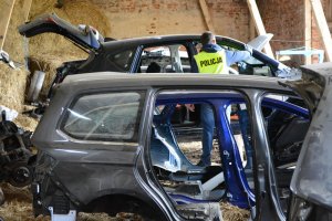 Policjanci zlikwidowali dziuplę samochodową