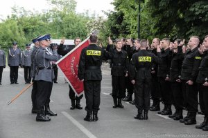 Ślubowanie nowych policjantów w Krakowie