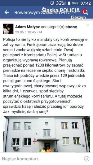 Policjanci ze Strumienia mają wsparcie znanych olimpijczyków