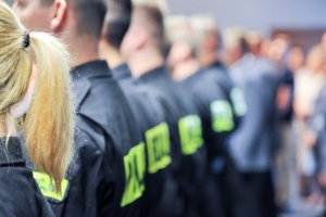 Ślubowanie nowo przyjętych policjantów