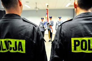 Ślubowanie nowo przyjętych policjantów