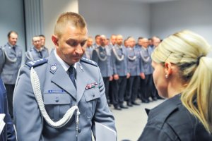 Ślubowanie nowo przyjętych policjantów