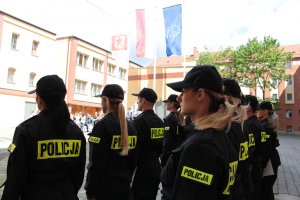 Ślubowanie nowo przyjętych policjantów