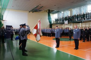 Uroczysta zbiórka łódzkich policjantów