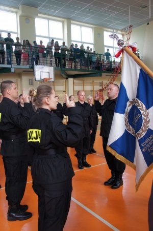 Uroczysta zbiórka łódzkich policjantów