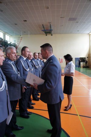 Uroczysta zbiórka łódzkich policjantów