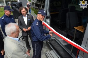 Uroczyste przekazanie mobilnego centrum monitoringu