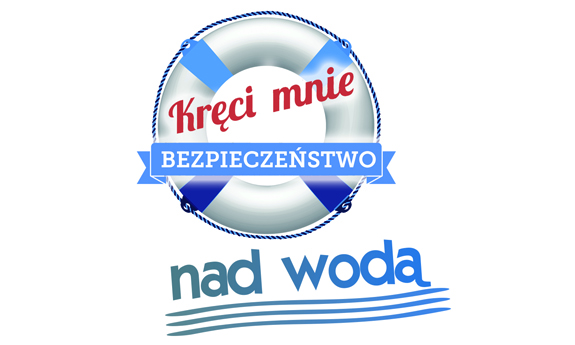 logo akcji z napisem: Kręci mnie bezpieczeństwo nad wodą