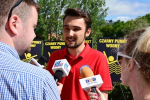 konferencja prasowa dotycząca ustanowienia kolejnych czarnych punktów nad wodą