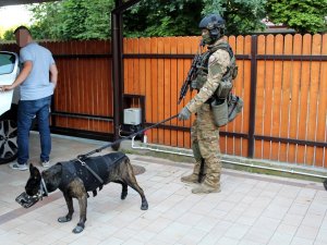 Policjanci podczas działań