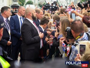 Fotorelacja z zabezpieczenia wizyty pary książecej w Warszawie