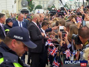 Fotorelacja z zabezpieczenia wizyty pary książecej w Warszawie