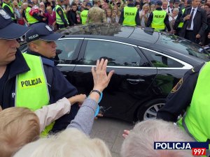 Fotorelacja z zabezpieczenia wizyty pary książecej w Warszawie