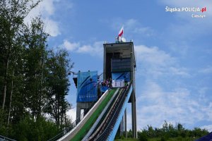 Policyjne zabezpieczenie Pucharu Świata w skokach narciarskich w Wiśle