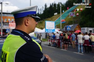 Policyjne zabezpieczenie Pucharu Świata w skokach narciarskich w Wiśle