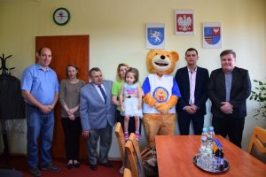 asp. Łukasz Pabian w Fundacji Misiek Zdzisiek „Błękitny Promyk Nadziei