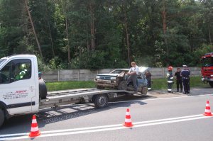 symulacja wypadku drogowego i akcji ratowniczej