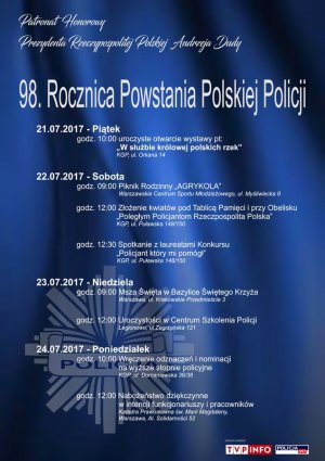 Ramowy program święta Policji