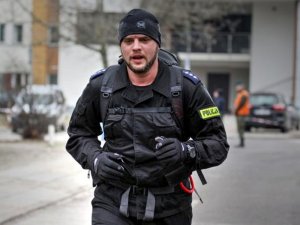 podkom. Arkadiusz Chodorowski podczas Maratonu Komandosa