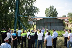 Reprezentacja hiszpańskiej Policji w piłkę nożną na Centralnych Obchodach Święta Policji