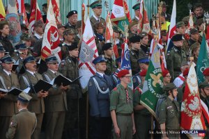 Uroczysta Polowa Msza święta i Apel Poległych podczas obchodów 73. rocznicy Powstania Warszawskiego