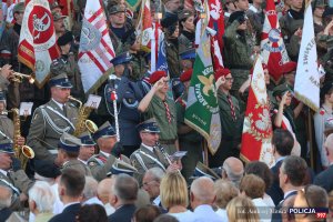 Uroczysta Polowa Msza święta i Apel Poległych podczas obchodów 73. rocznicy Powstania Warszawskiego