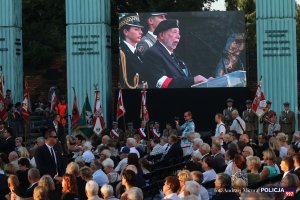 Uroczysta Polowa Msza święta i Apel Poległych podczas obchodów 73. rocznicy Powstania Warszawskiego