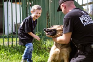 6–letni Adaś w Komendzie Powiatowej Policji w Pile