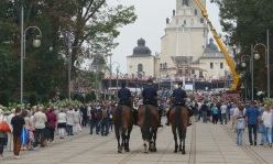 Policjanci zabezpieczali uroczystości na Jasnej Górze